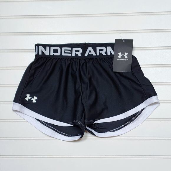 NWT Under Armour Girls Play Up 2.0 Shorts - Picture 1 of 4